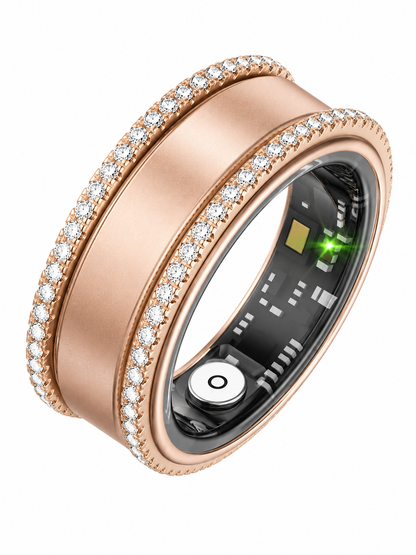 Gold Plated Cubic Zirconia Stacking Rings for Oura Ring Gen 5/4/3