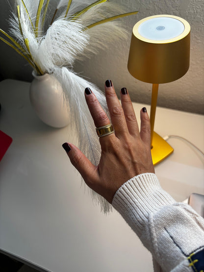 Gold Plated Cubic Zirconia Stacking Rings for Oura Ring Gen 5/4/3