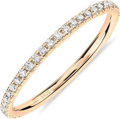Gold Plated Cubic Zirconia Stacking Rings for Oura Ring Gen 5/4/3