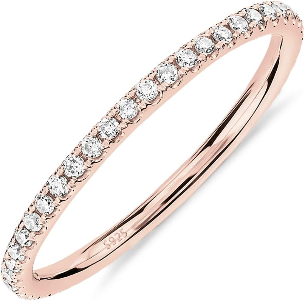 Gold Plated Cubic Zirconia Stacking Rings for Oura Ring Gen 5/4/3