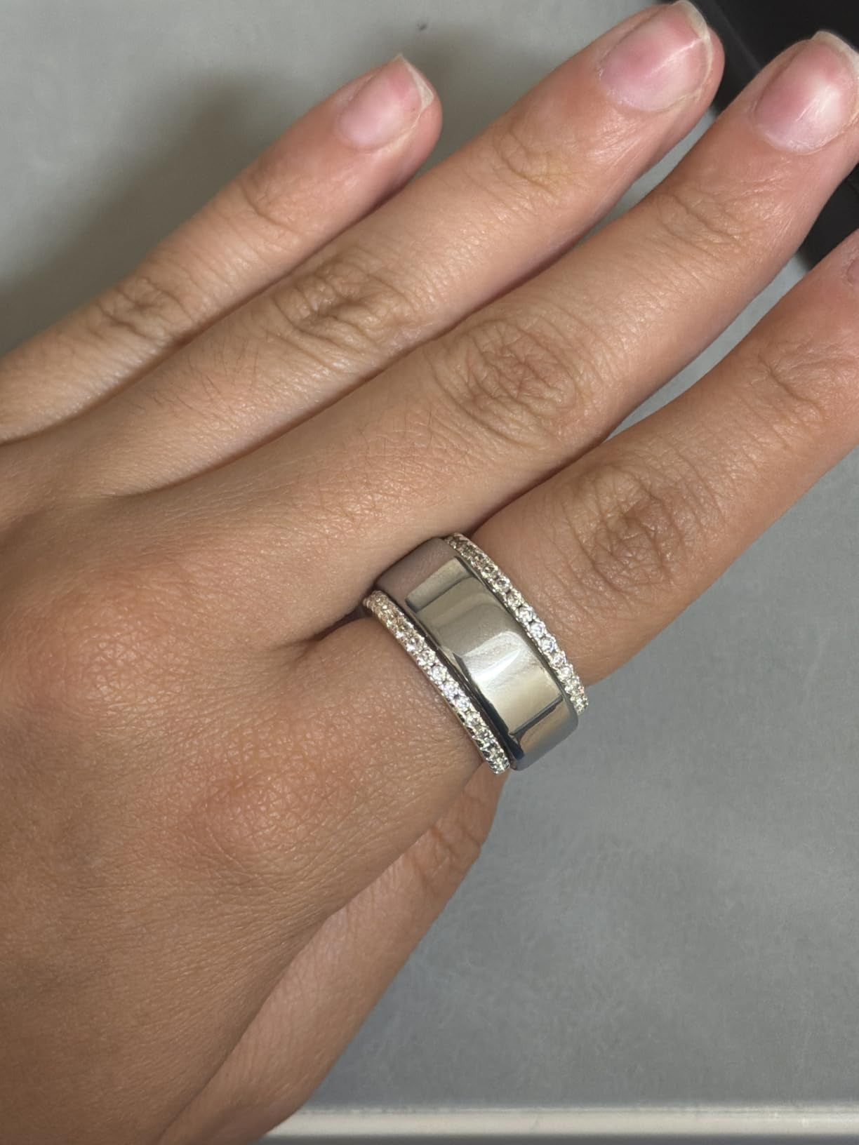 Gold Plated Cubic Zirconia Stacking Rings for Oura Ring Gen 5/4/3