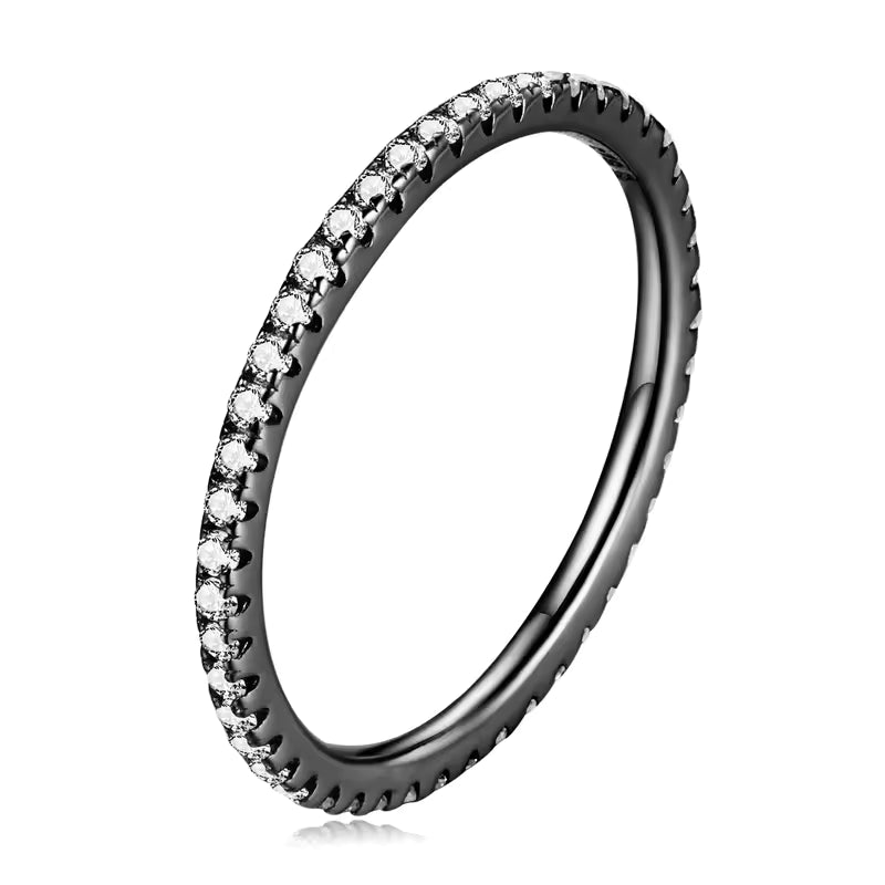 Gold Plated Cubic Zirconia Stacking Rings for Oura Ring Gen 5/4/3